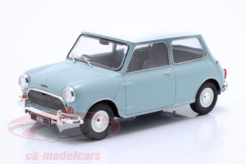 Austin Mini Cooper S 1965 - Bleu Clair - 1:24 Whitebox - Modèle Neuf