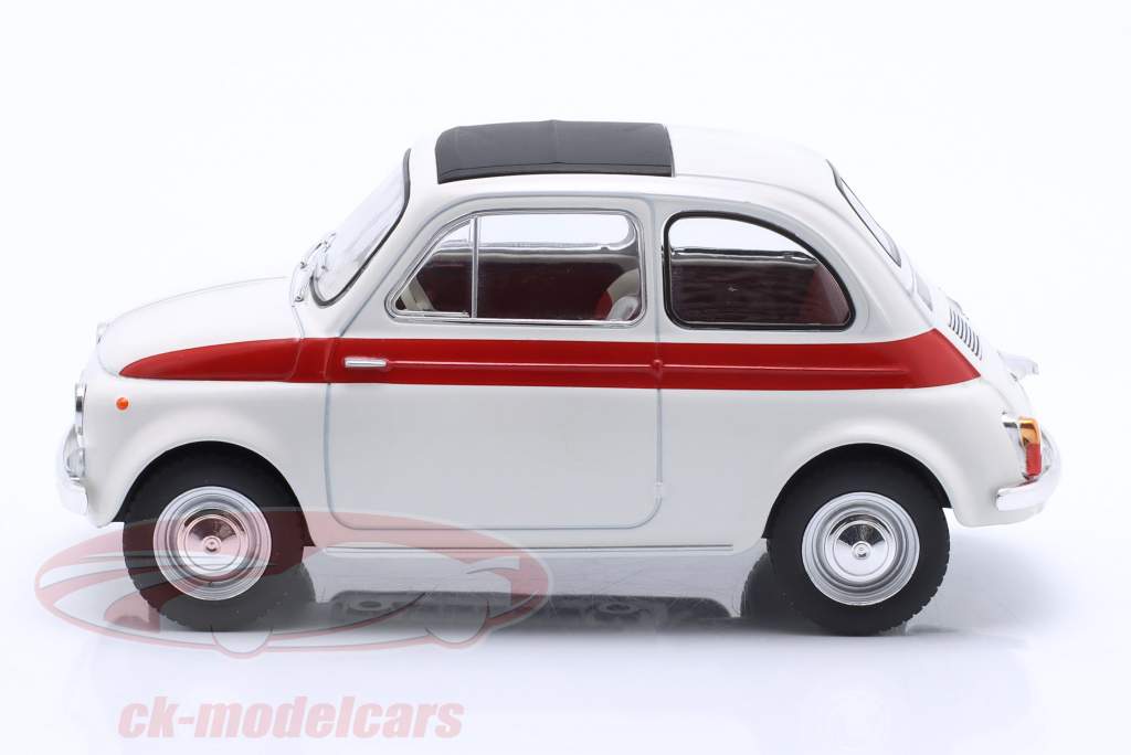 Fiat 500 Год постройки 1960 белый / красный 1:24 WhiteBox