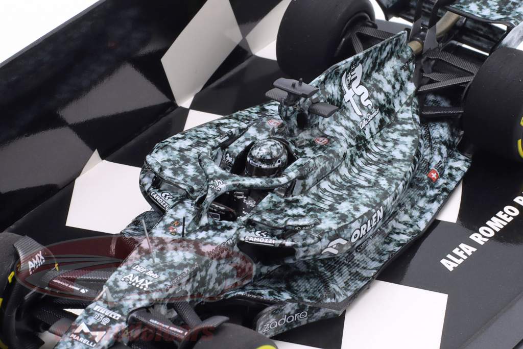Robert Kubica Alfa Romeo C42 Formel 1 prøve Barcelona 2022 1:43 Minichamps