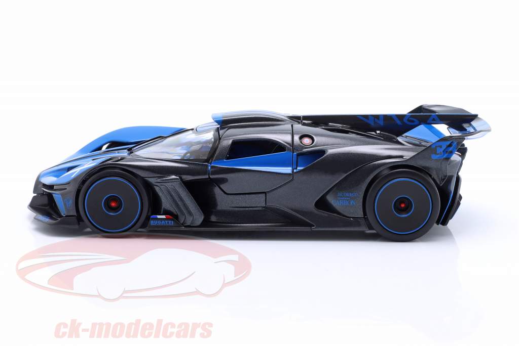 Bugatti Bolide W16.4 Anno di costruzione 2020 blu / carbon 1:24 Maisto