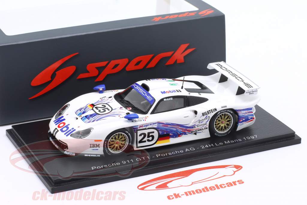 Porsche 911 GT1 #25 24h LeMans 1997 Stuck, Boutsen, Wollek 1:43 Spark