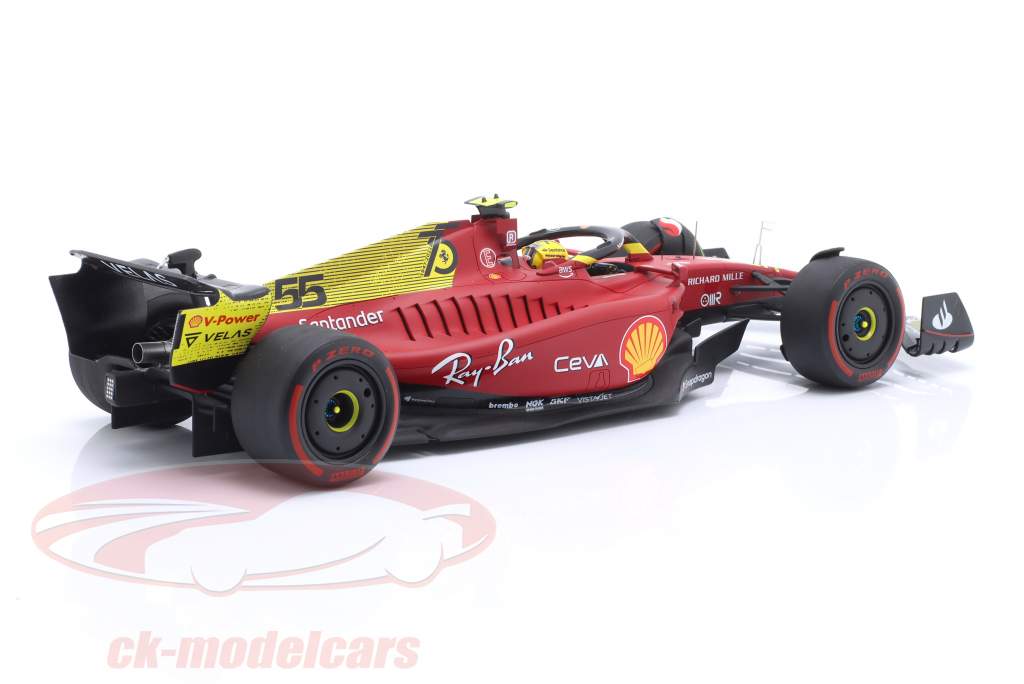 Carlos Sainz Jr. Ferrari F1-75 #55 4to Italia GP Fórmula 1 2022 1:18 LookSmart