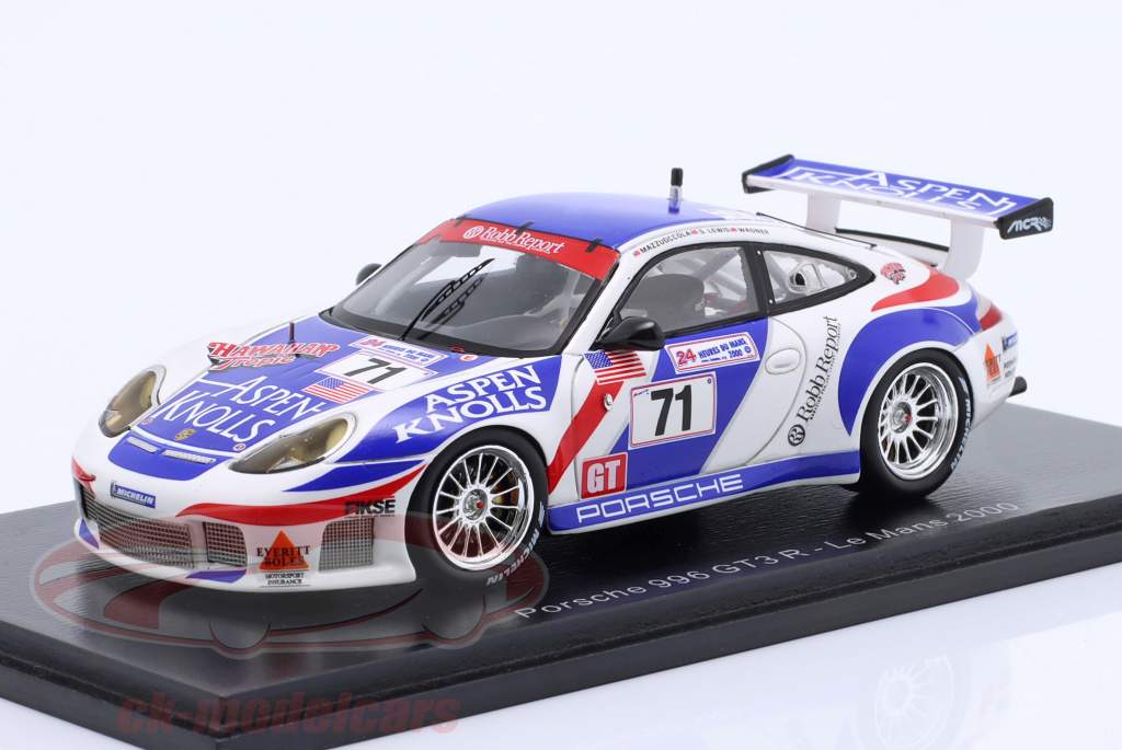 Porsche 911 (996) GT3 R #71 24h LeMans 2000 Lewis, Wagner, Mazzuoccola 1:43 Spark