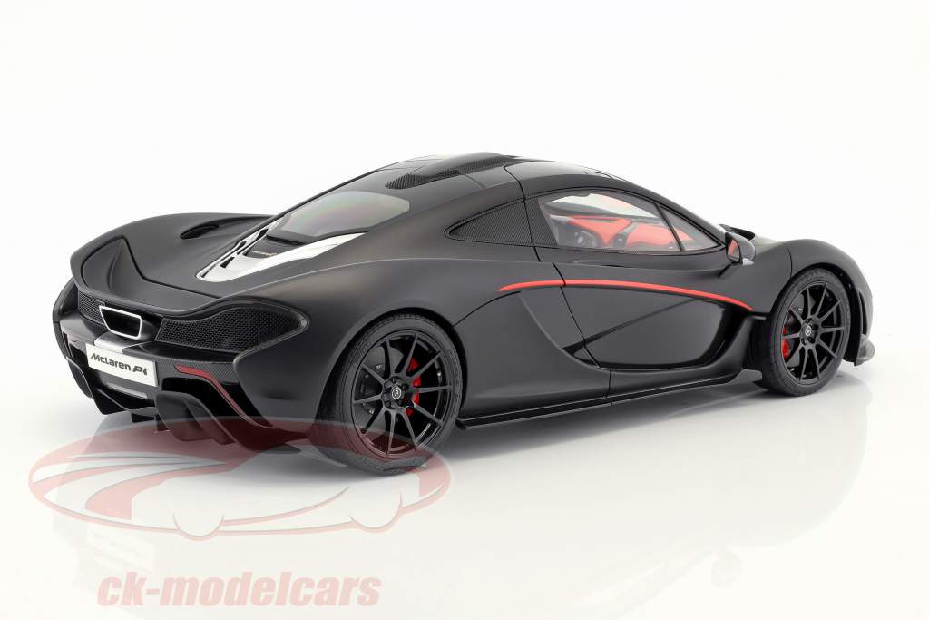 McLaren P1 Año de construcción 2013 negro mate / rojo 1:12 AUTOart