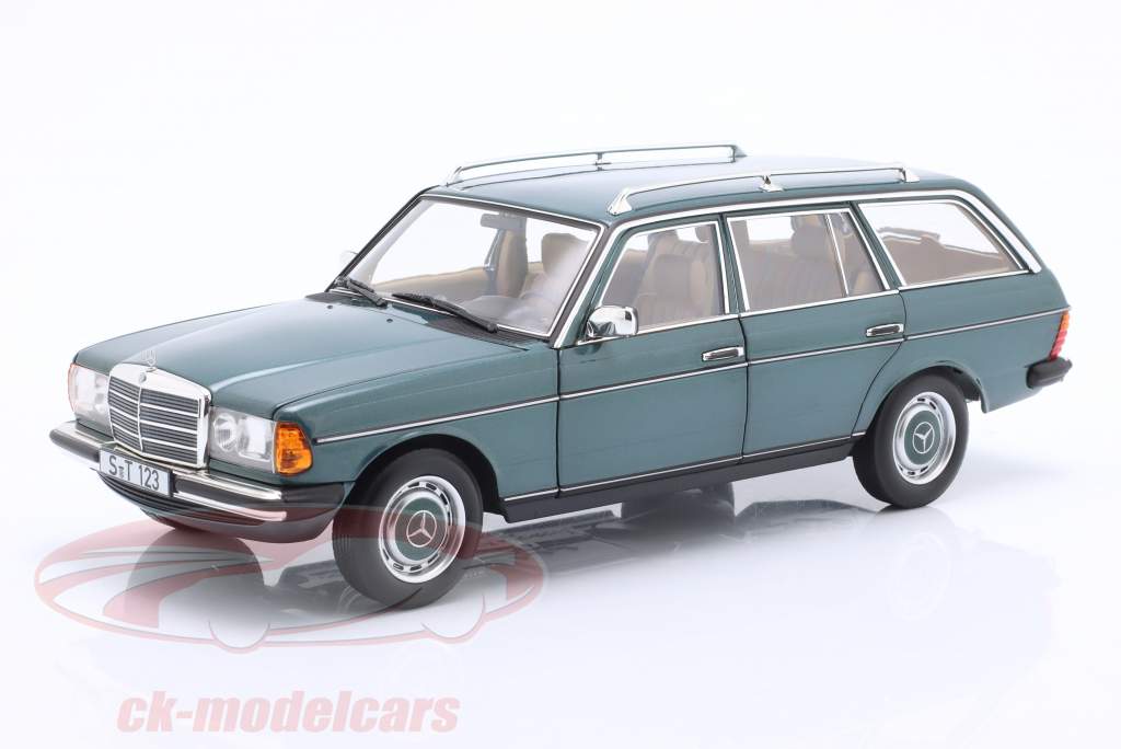 Mercedes-Benz 200 T-Modell (S123) Año de construcción 1985 gasolina verde 1:18 Norev