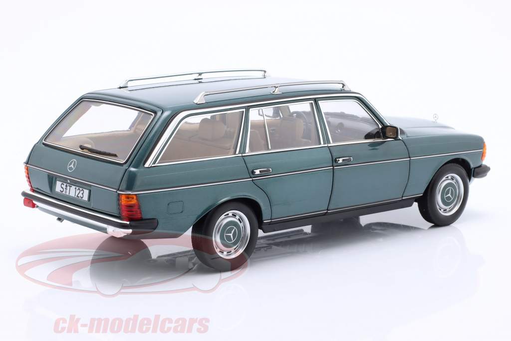 Mercedes-Benz 200 T-Modell (S123) Année de construction 1985 essence vert 1:18 Norev