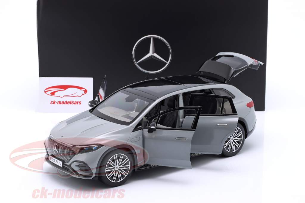 Mercedes-Benz EQS SUV (X296) Año de construcción 2022 gris alpino 1:18 NZG