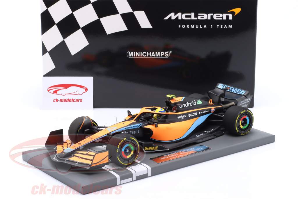 Lando Norris McLaren MCL36 #4 Bahrein GP Fórmula 1 2022 1:18 Minichamps