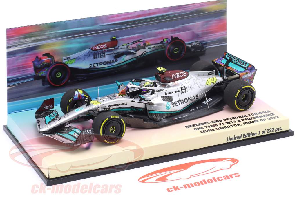Lewis Hamilton Mercedes-AMG F1 W13 #44 第六名 迈阿密 GP 公式 1 2022 1:43 Minichamps