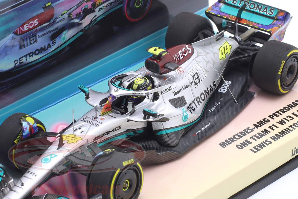 Lewis Hamilton Mercedes-AMG F1 W13 #44 6ème Miami GP Formule 1 2022 1:43 Minichamps