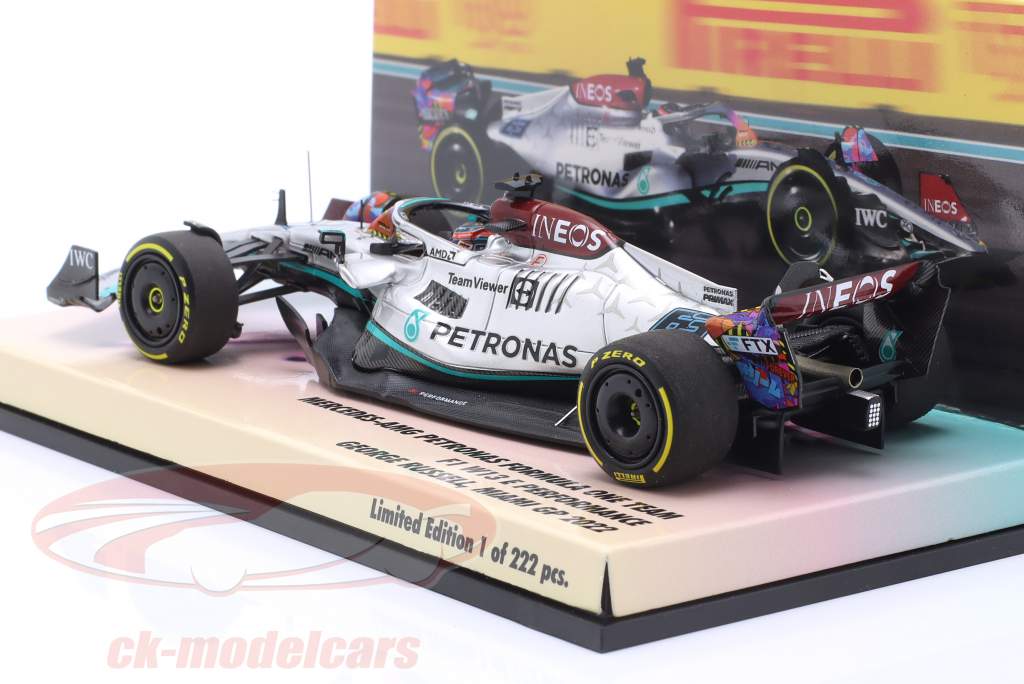 George Russell Mercedes-AMG F1 W13 #63 5th Miami GP Formel 1 2022 1:43 Minichamps