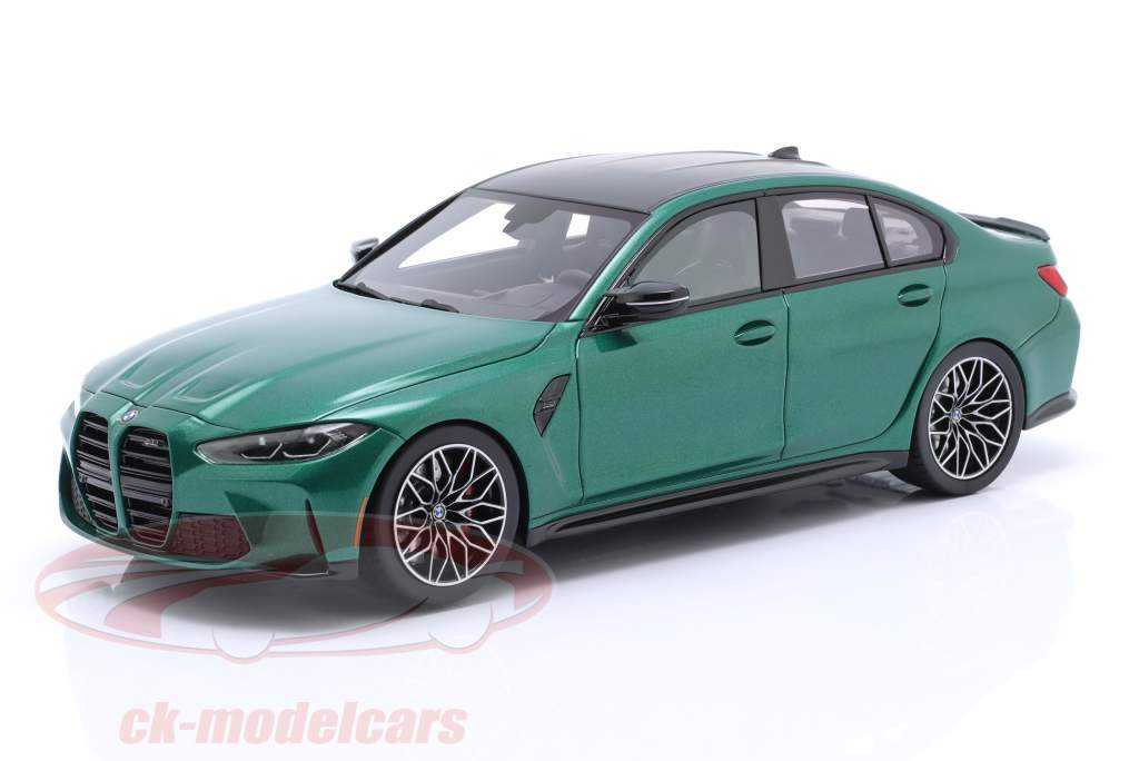 BMW M3 (G80) Competition Año de construcción 2020 Isle of Man verde metálico 1:18 TrueScale