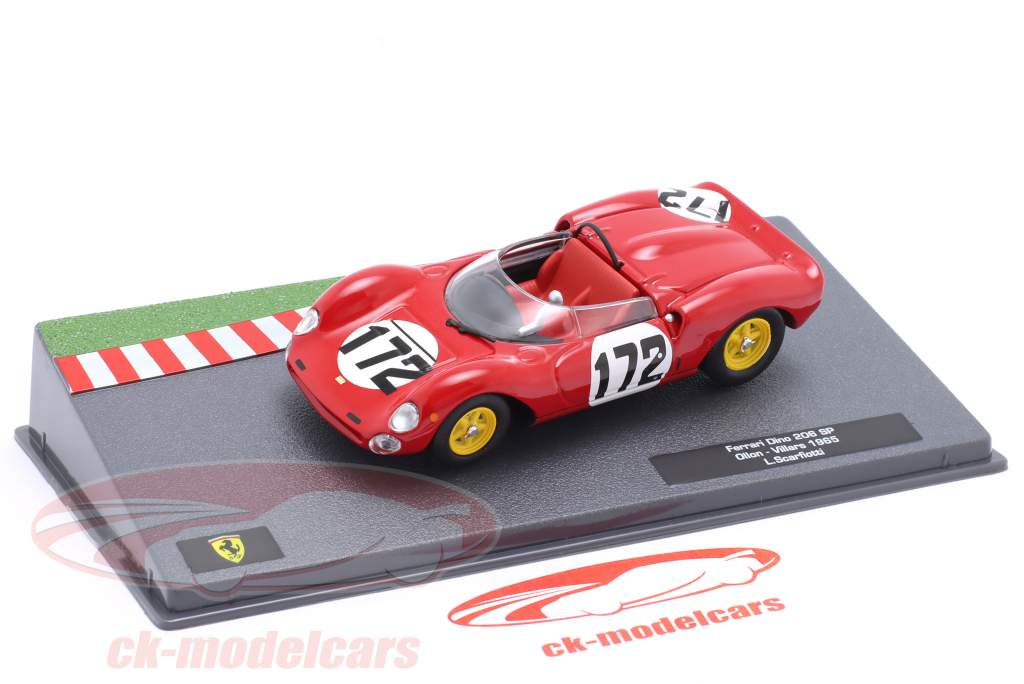 Ferrari Dino 206 SP #172 vinder Ollon-Villars 1965 L. Scarfiotti 1:43 Altaya