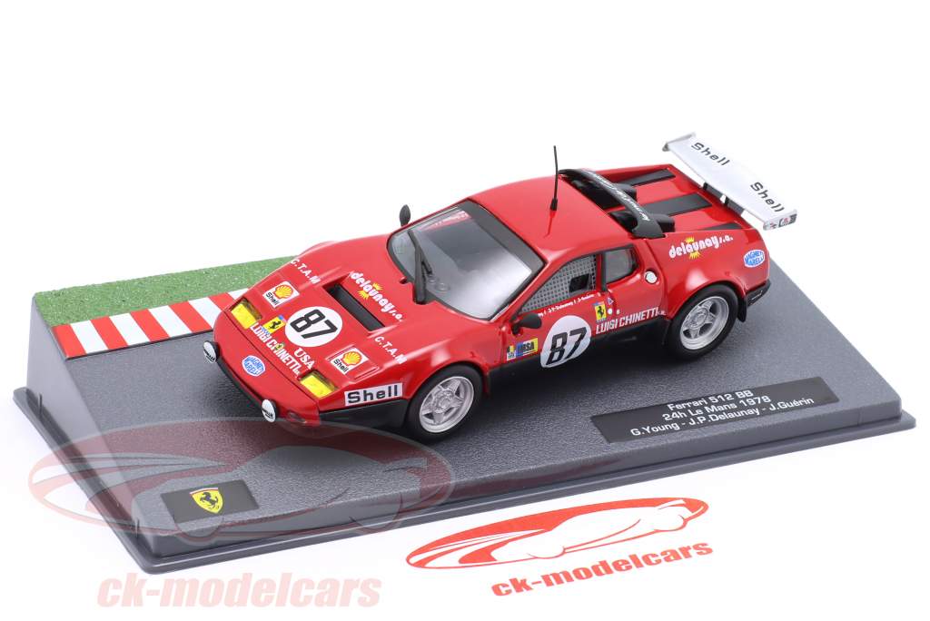 Ferrari 512 BB #87 24h Le Mans 1978 Luigi Chinetti 1:43 Altaya