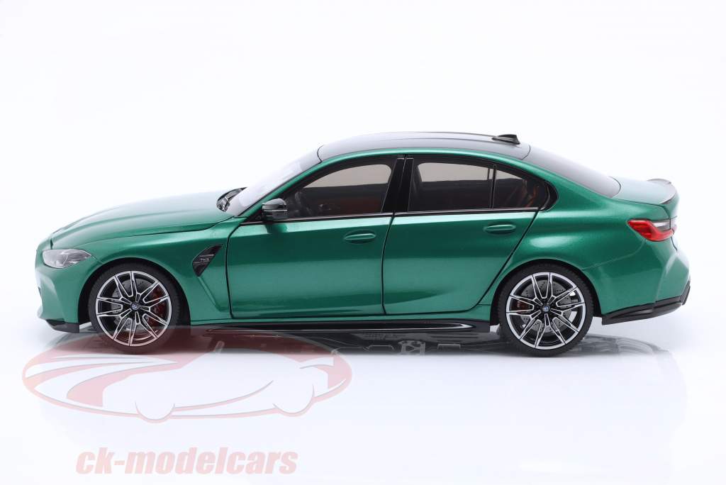 BMW M3 (G80) Competition year 2020 green metallic 1:18 Minichamps