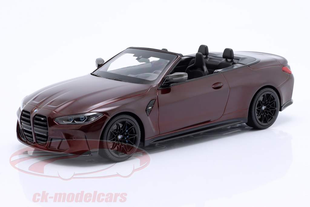 Minichamps 1:18 BMW M4 Cabriolet (G83) Baujahr 2021 dunkelrot 