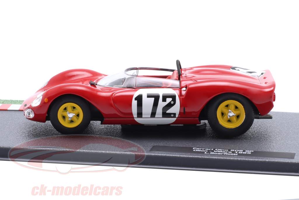 Ferrari Dino 206 SP #172 优胜者 Ollon-Villars 1965 L. Scarfiotti 1:43 Altaya