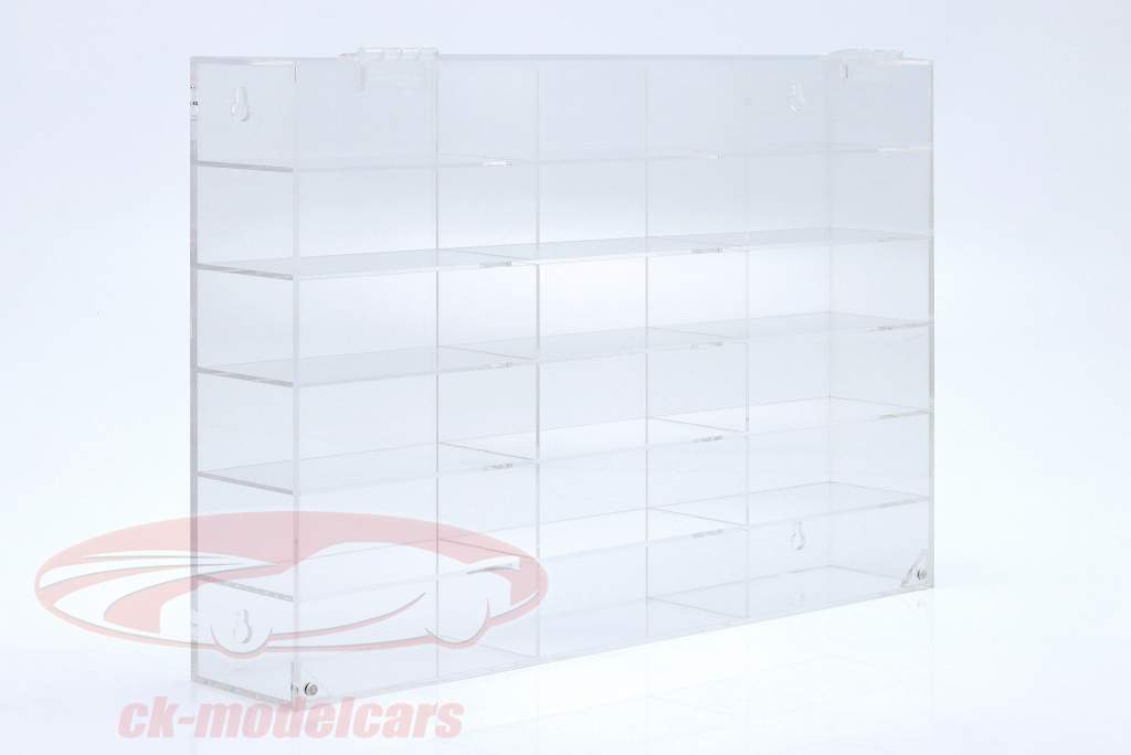 High quality acrylic showcase for 18 modelcars in scale 1:43 Jewel Cases