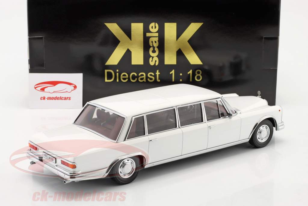 Mercedes-Benz 600 Pullman LWB (W100) Año de construcción 1964 Blanco 1:18 KK-Scale