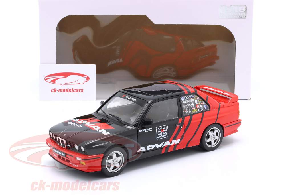 Solido 1:18 BMW M3 (E30) Advan Drift 1990 black / red S1801521 