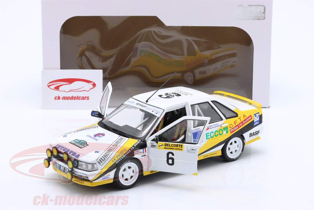 Renault 21 Turbo #6 3er Rallye Charlemagne 1991 Rats, Bourdaud 1:18 Solido