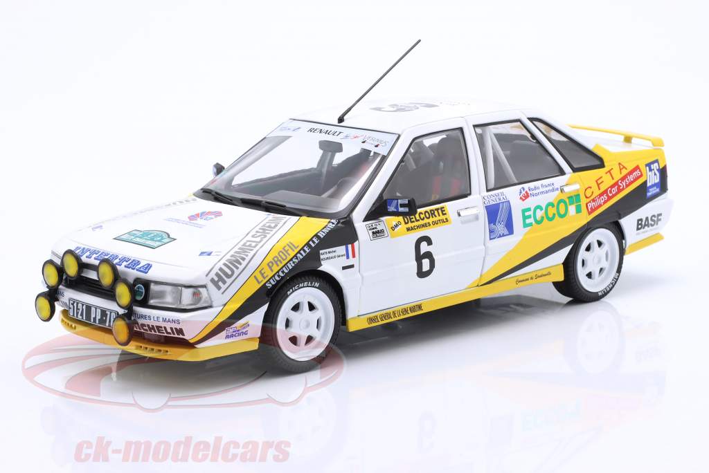Renault 21 Turbo #6 3º Rallye Charlemagne 1991 Rats, Bourdaud 1:18 Solido
