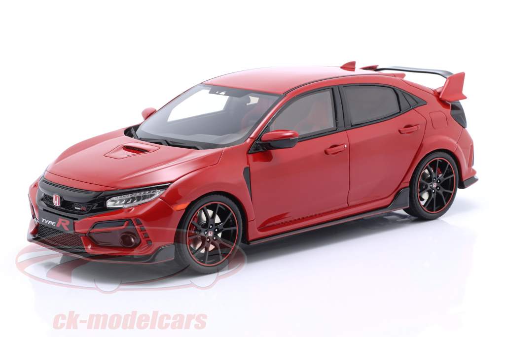 Honda Civic Type R GT (FK8) Euro Spec Byggeår 2020 rød 1:18 OttOmobile