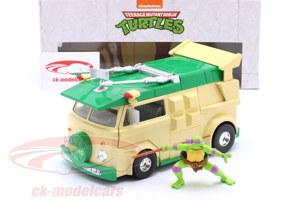 Turtles Party Wagon mit Figur Donatello grün / beige 1:24 Jada Toys