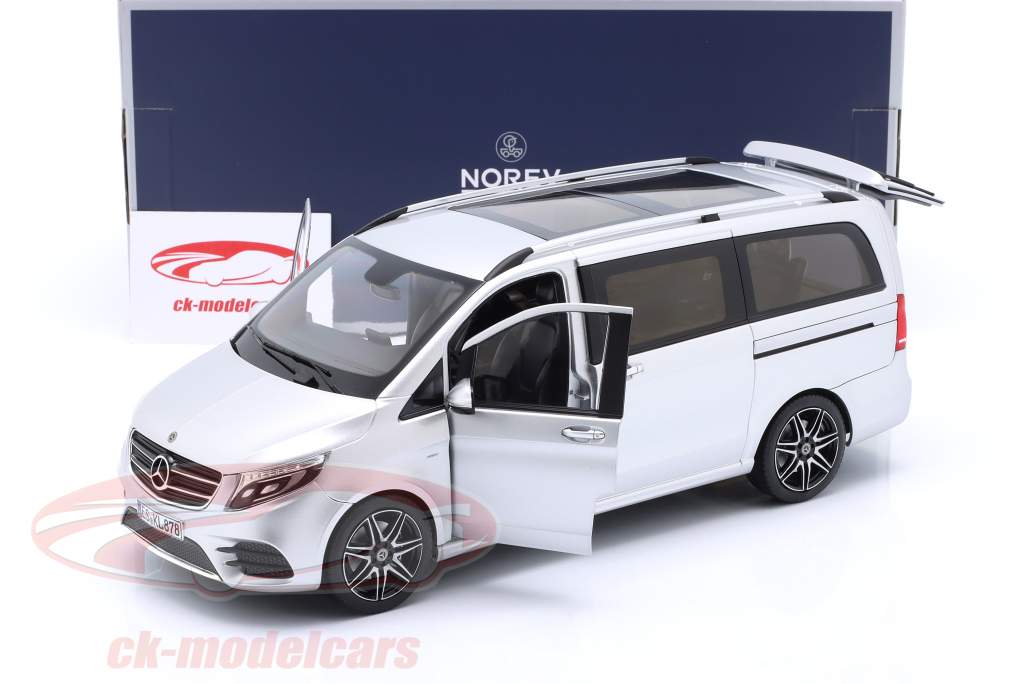 Mercedes-Benz Classe V AMG-Line minibus Année de construction 2018 argent 1:18 Norev