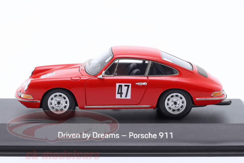 Porsche 911 Eberhard Mahle #47 rød 1:43 Spark