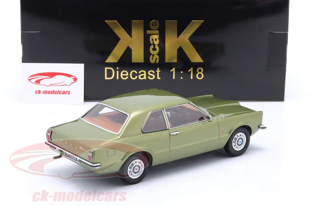 Ford Taunus L limusina Año de construcción 1971 verde claro metálico 1:18 KK-Scale