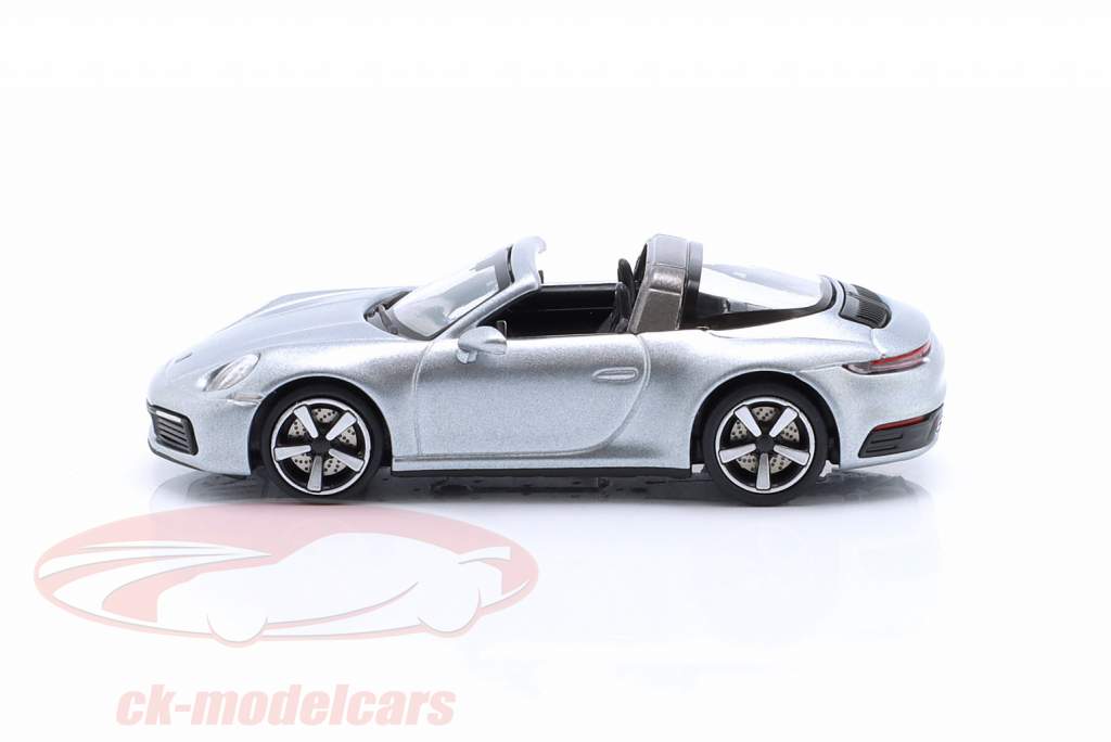 Porsche 911 (992) Targa 4 Année de construction 2020 argent 1:87 Minichamps
