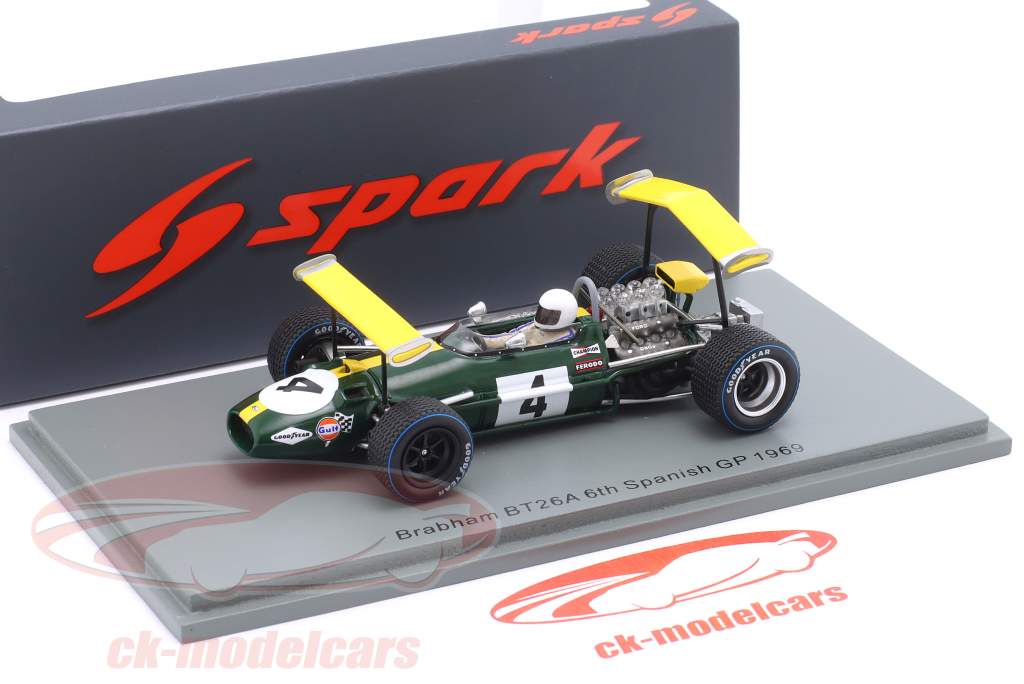 Jacky Ickx Brabham BT26A #4 6to España GP fórmula 1 1969 1:43 Spark