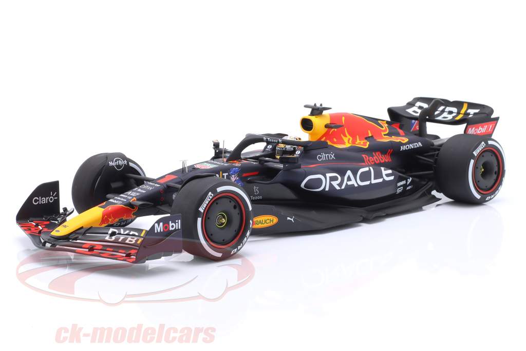 M. Verstappen Red Bull RB18 #1 vinder Abu Dhabi GP formel 1 Verdensmester 2022 1:18 Spark