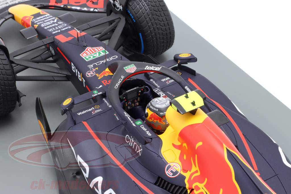 Sergio Perez Red Bull Racing RB18 #11 gagnant Monaco GP formule 1 2022 1:12 Spark