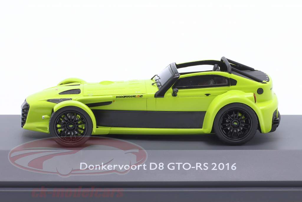Donkervoort D8 GTO-RS Ano de construção 2016 verde / preto 1:43 Schuco