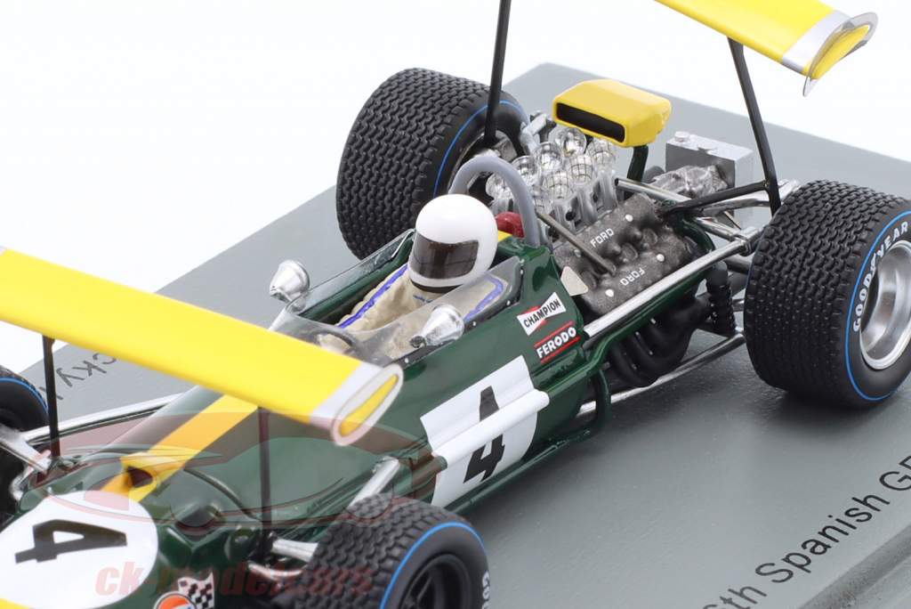 Jacky Ickx Brabham BT26A #4 6to España GP fórmula 1 1969 1:43 Spark