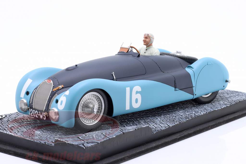 Jean-Pierre Wimille Bugatti T57S 45 #16 GP ACF 1937 1:18 LeMansMiniatures