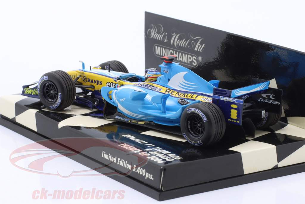 F. Alonso Renault R26 #1 Francia GP fórmula 1 Campeón mundial 2006 Signature Edition 1:43 Minichamps