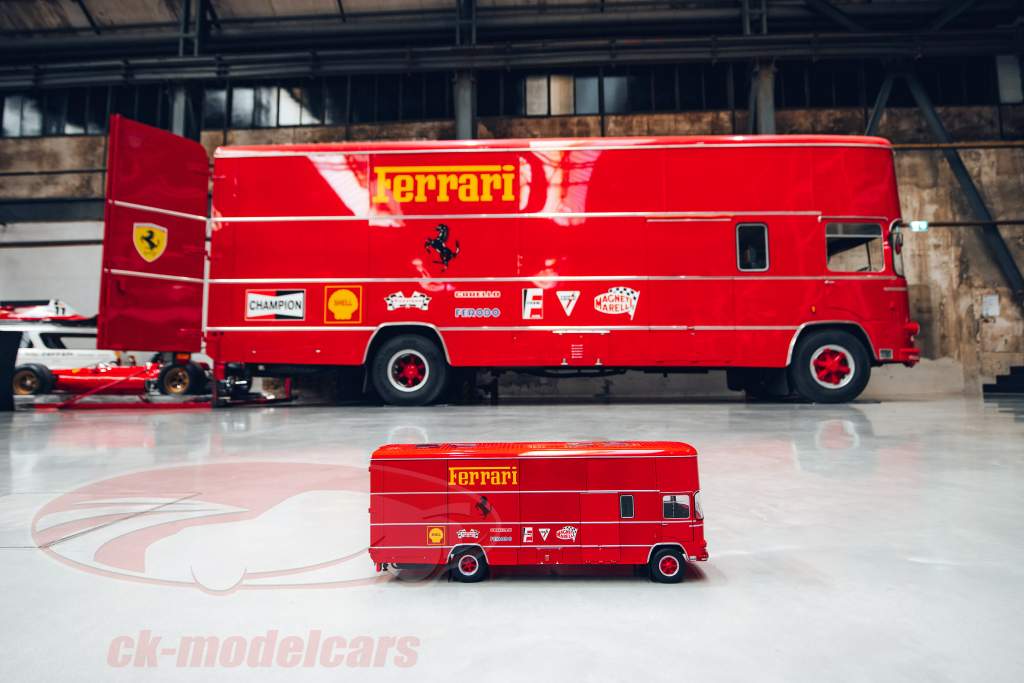 OM Fiat 150 Rolfo Scuderia Ferrari Race Bil Transportør 70erne Flere år 1:18 CMR