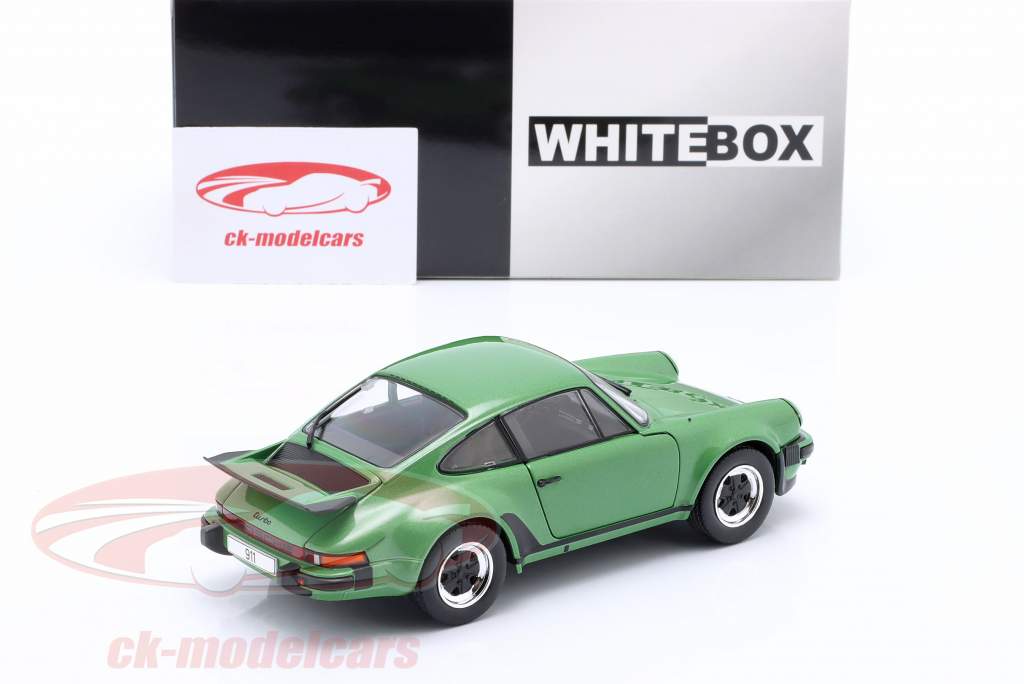 Porsche 911 (930) Turbo Ano de construção 1974 verde metálico 1:24 WhiteBox