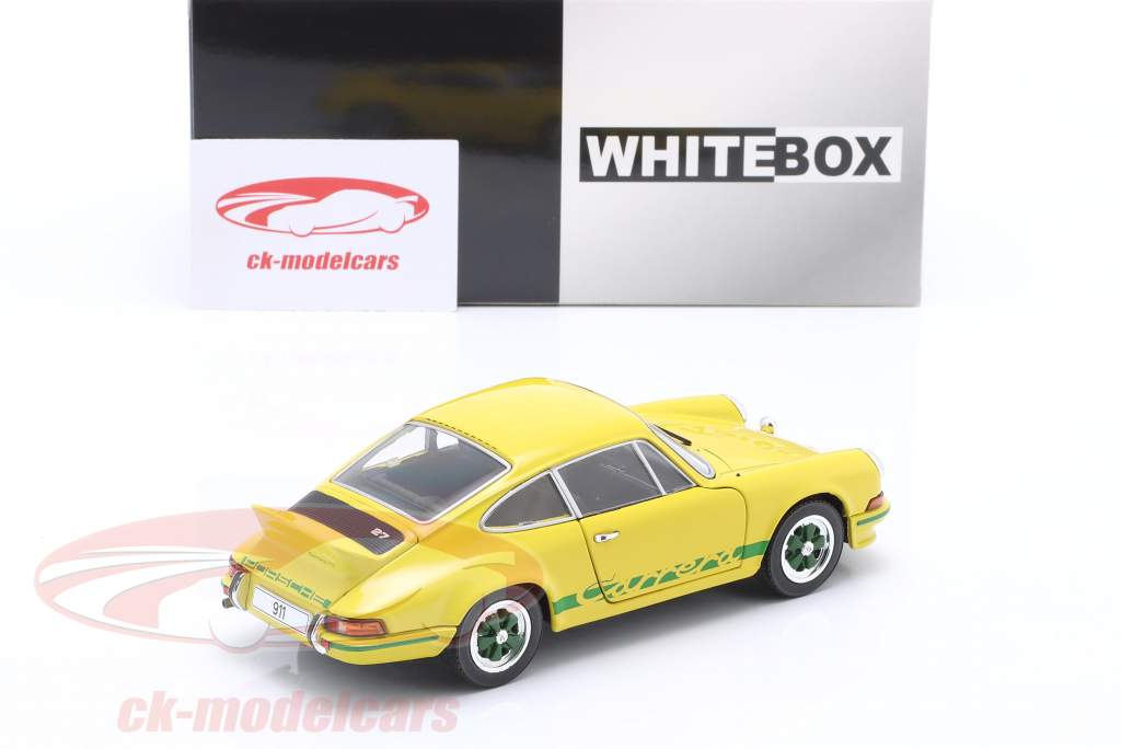 Porsche 911 Carrera 2.7 RS Bouwjaar 1972 geel / groente 1:24 WhiteBox