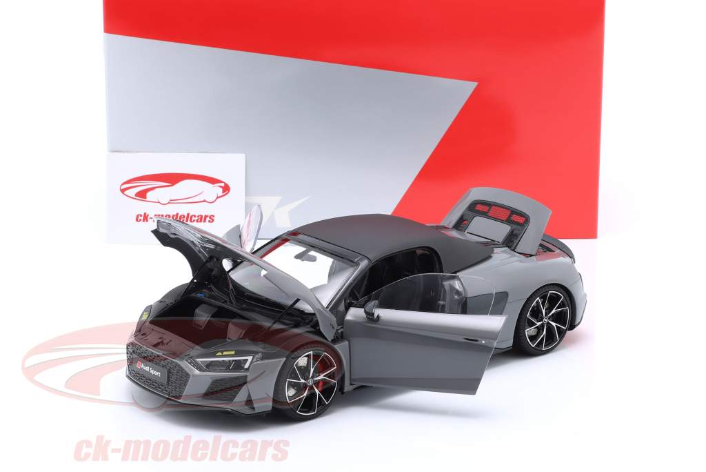 KengFai 1:18 Audi R8 Spyder Baujahr 2021 grau VAKF-0352 / VAKF0352 