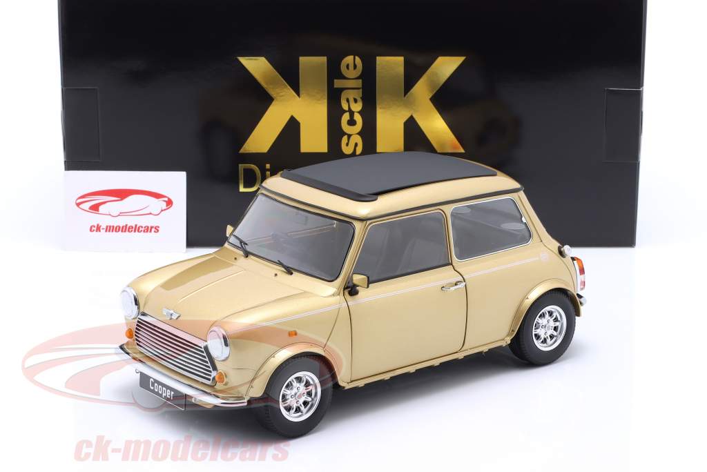 Mini Cooper RHD mit Sonnendach gold metallic 1:12 KK-Scale