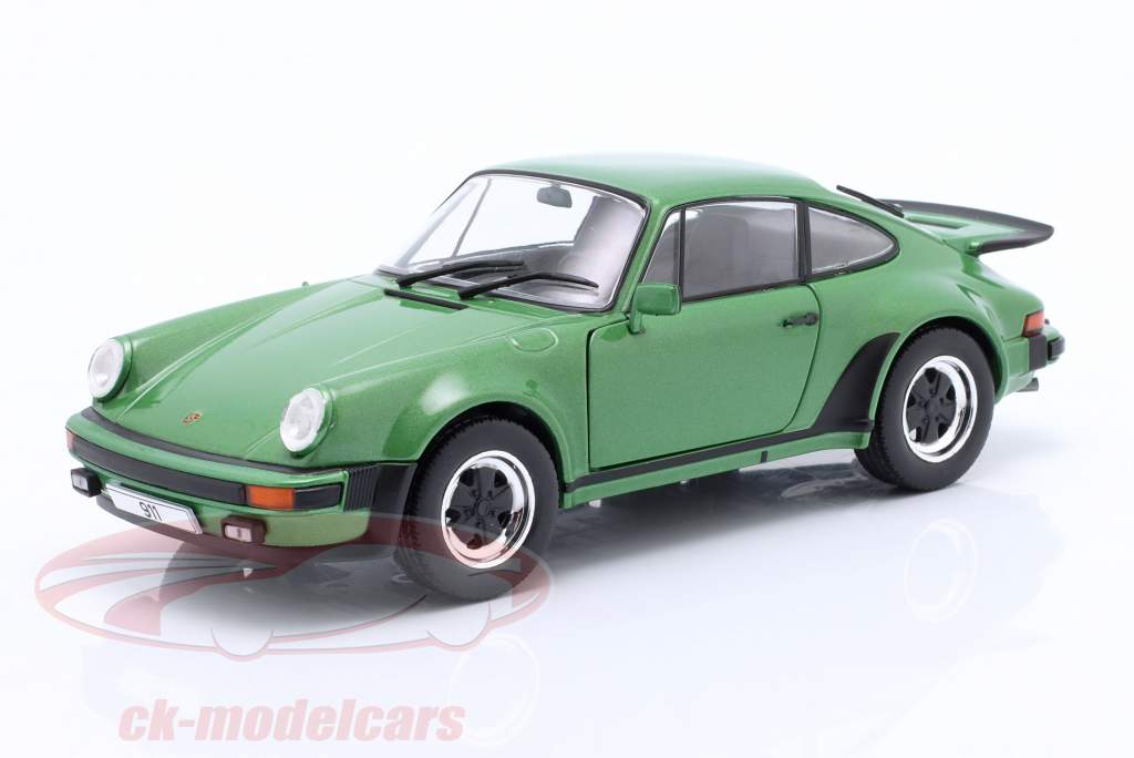 Porsche 911 (930) Turbo 建设年份 1974 绿色的 金属的 1:24 WhiteBox