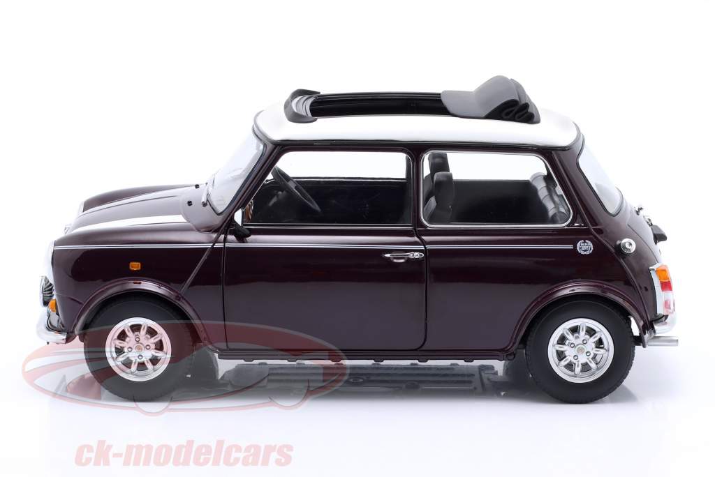 Mini Cooper RHD with Sunroof violet metallic / white 1:12 KK-Scale