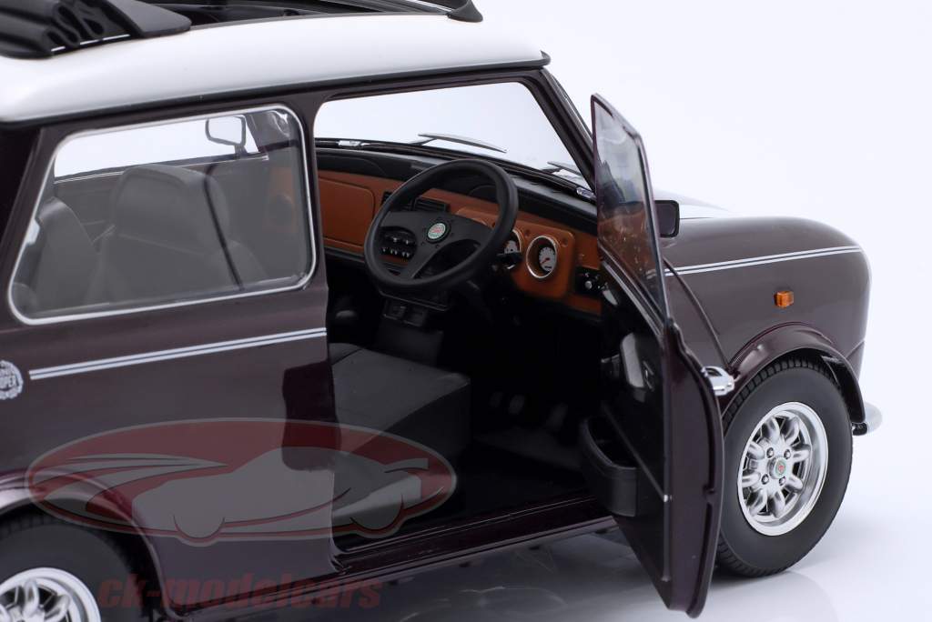 Mini Cooper RHD con Tetto apribile Viola metallico / bianco 1:12 KK-Scale