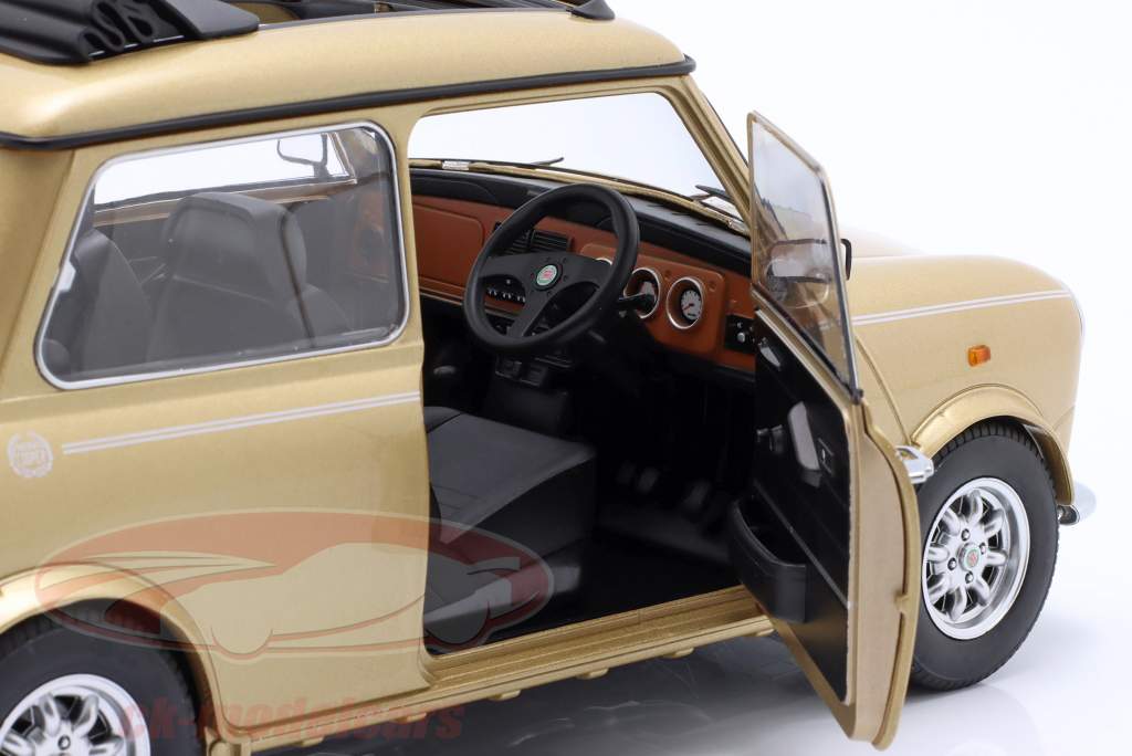Mini Cooper RHD con tettuccio apribile color oro metallizzato scala 1:12 KK