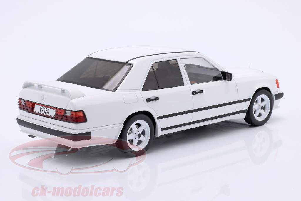 Mercedes-Benz W124 Tuning year 1986 white 1:18 Model Car Group