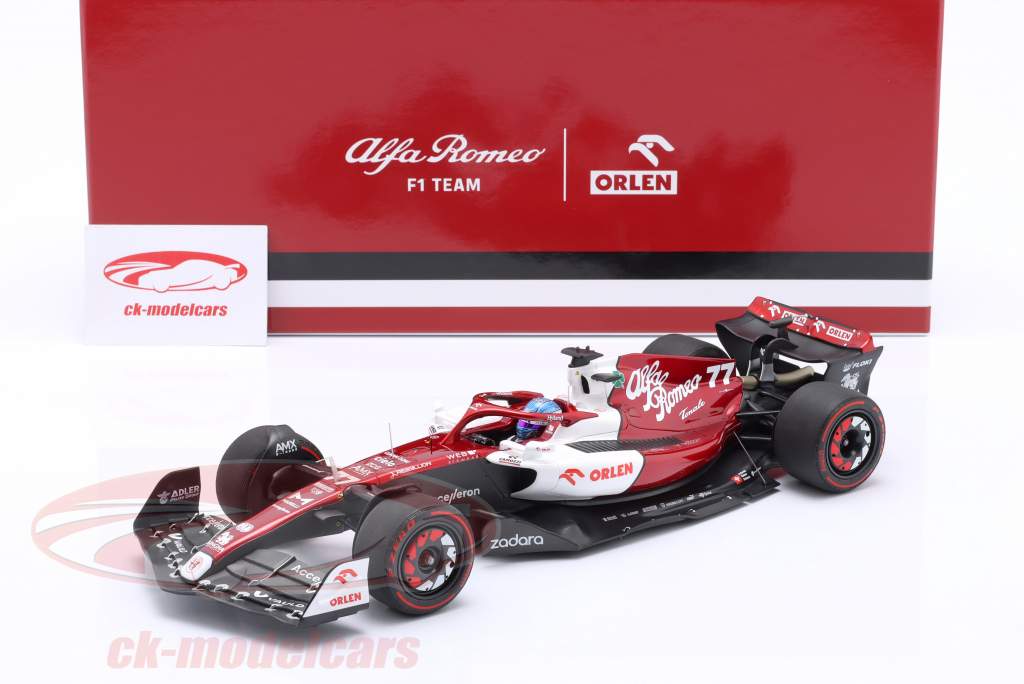 Valtteri Bottas Alfa Romeo C42 #77 6ème Bahreïn GP formule 1 2022 1:18 Minichamps